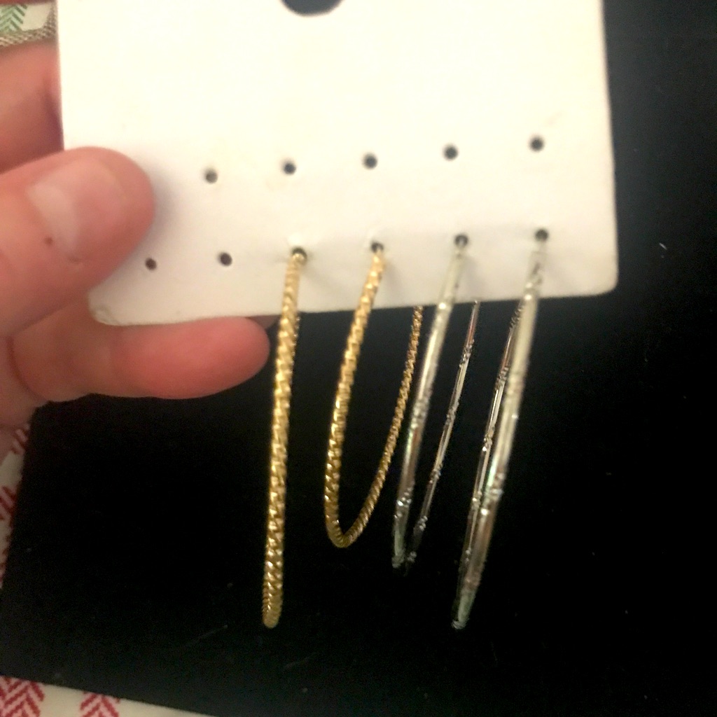 Two Pair Of Hoop Earrings